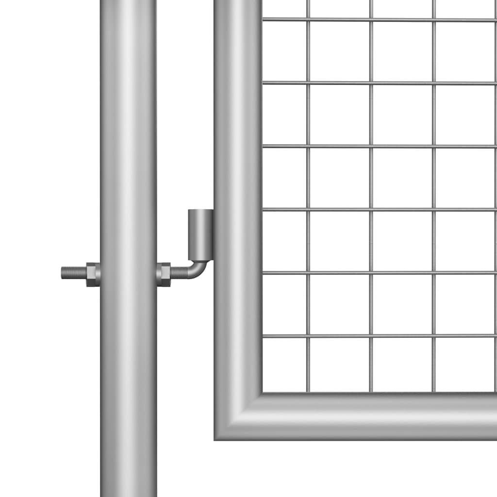 Garden Gate Galvanised Steel Silver