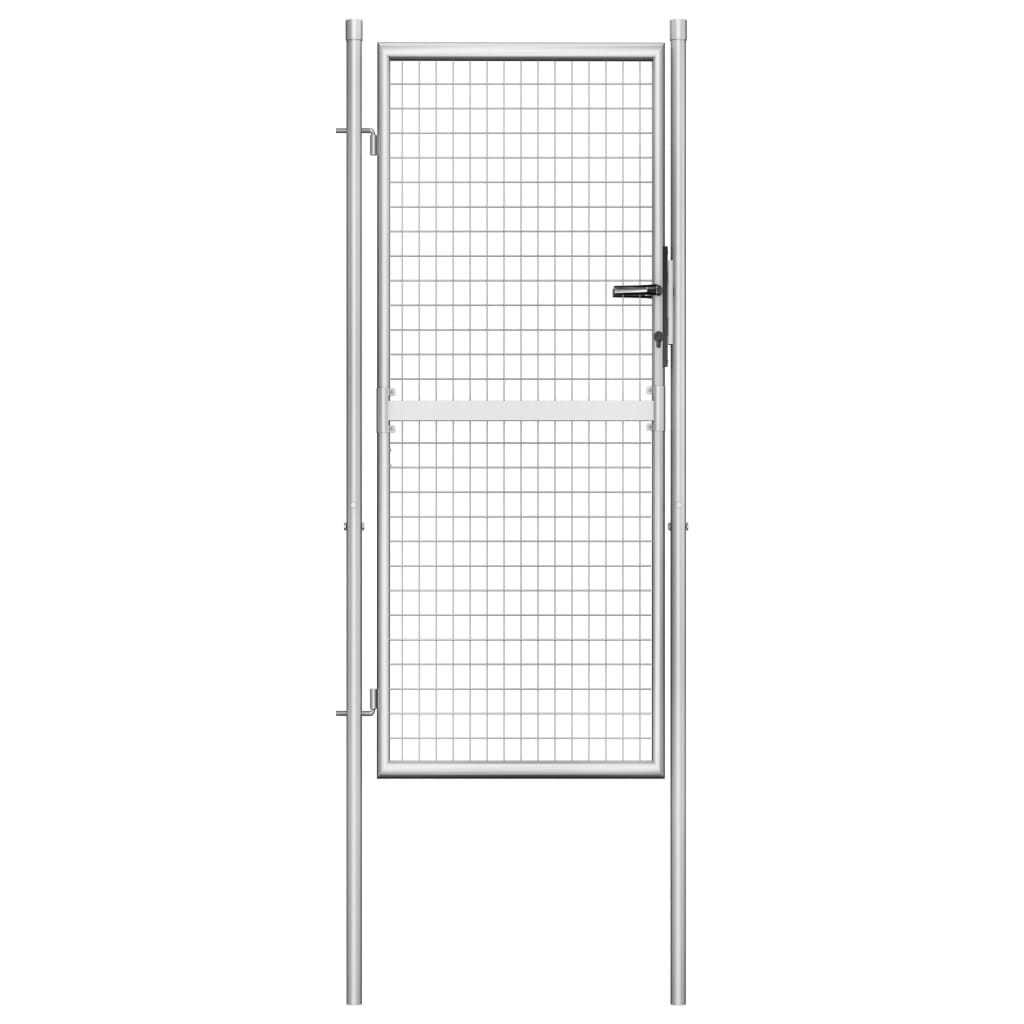 Garden Gate Galvanised Steel Silver