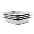 Gastronorm Containers 2 Pcs Gn 1/2 200 Mm Stainless Steel