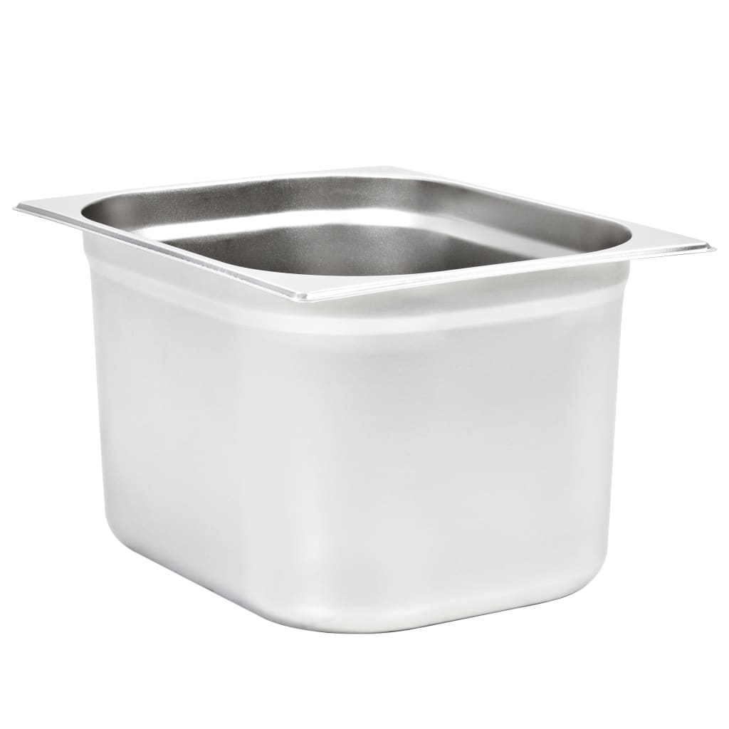 Gastronorm Containers 2 Pcs Gn 1/2 200 Mm Stainless Steel