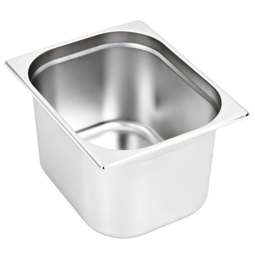 Gastronorm Containers 2 Pcs Gn 1/2 200 Mm Stainless Steel