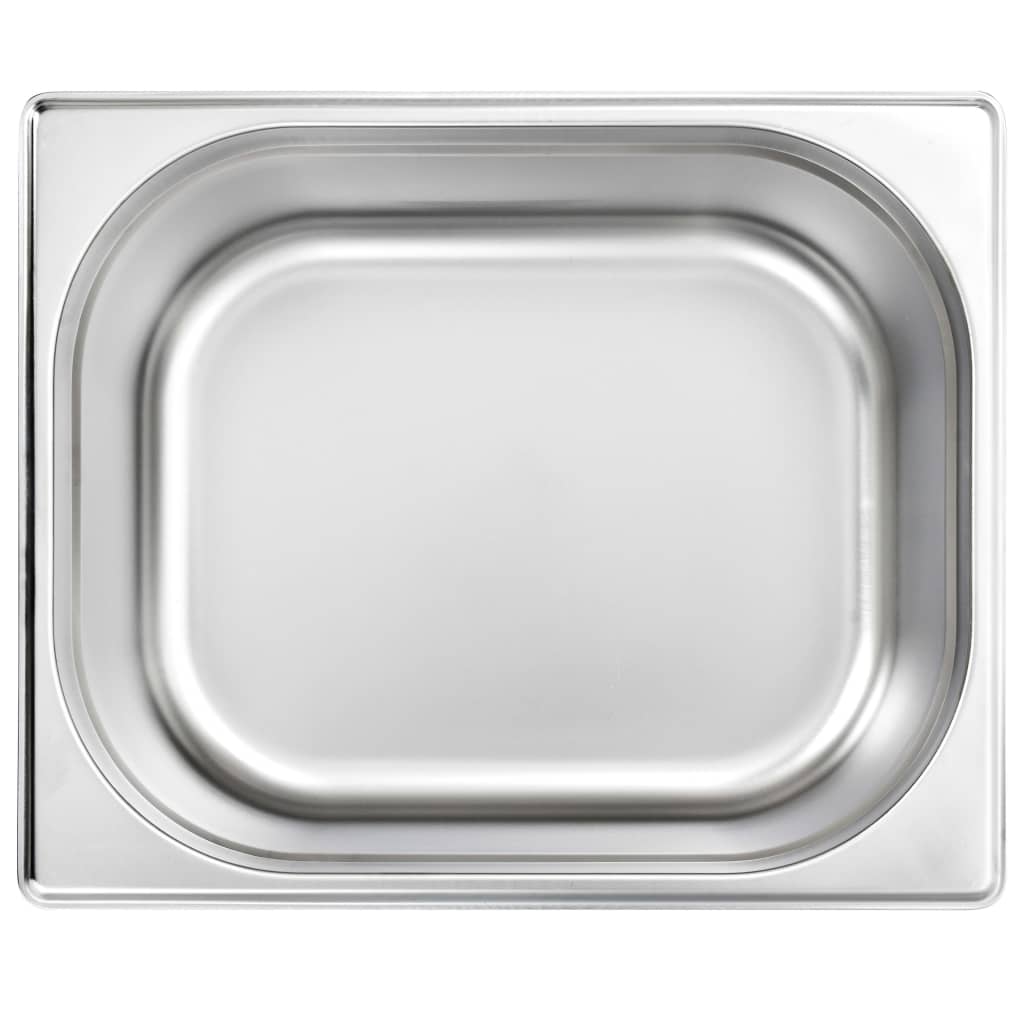 Gastronorm Containers 2 Pcs Gn 1/2 200 Mm Stainless Steel