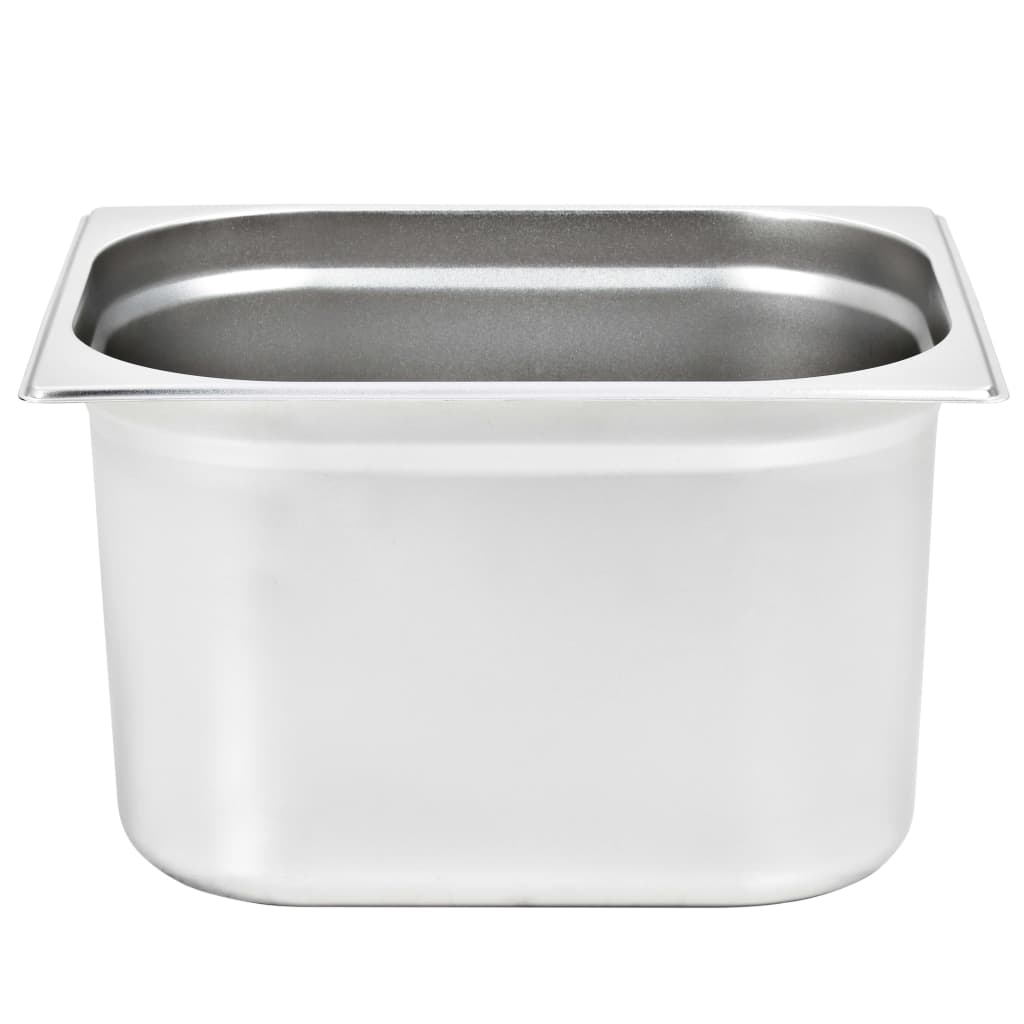 Gastronorm Containers 2 Pcs Gn 1/2 200 Mm Stainless Steel