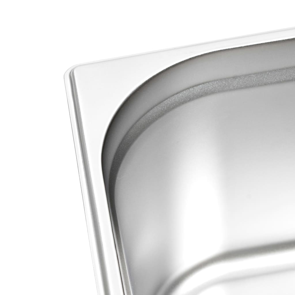 Gastronorm Containers 2 Pcs Gn 1/2 200 Mm Stainless Steel