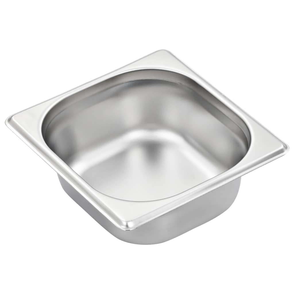 Gastronorm Containers 12 Pcs Gn 1/6 65 Mm Stainless Steel