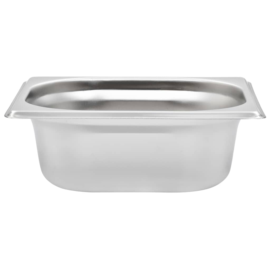Gastronorm Containers 12 Pcs Gn 1/6 65 Mm Stainless Steel