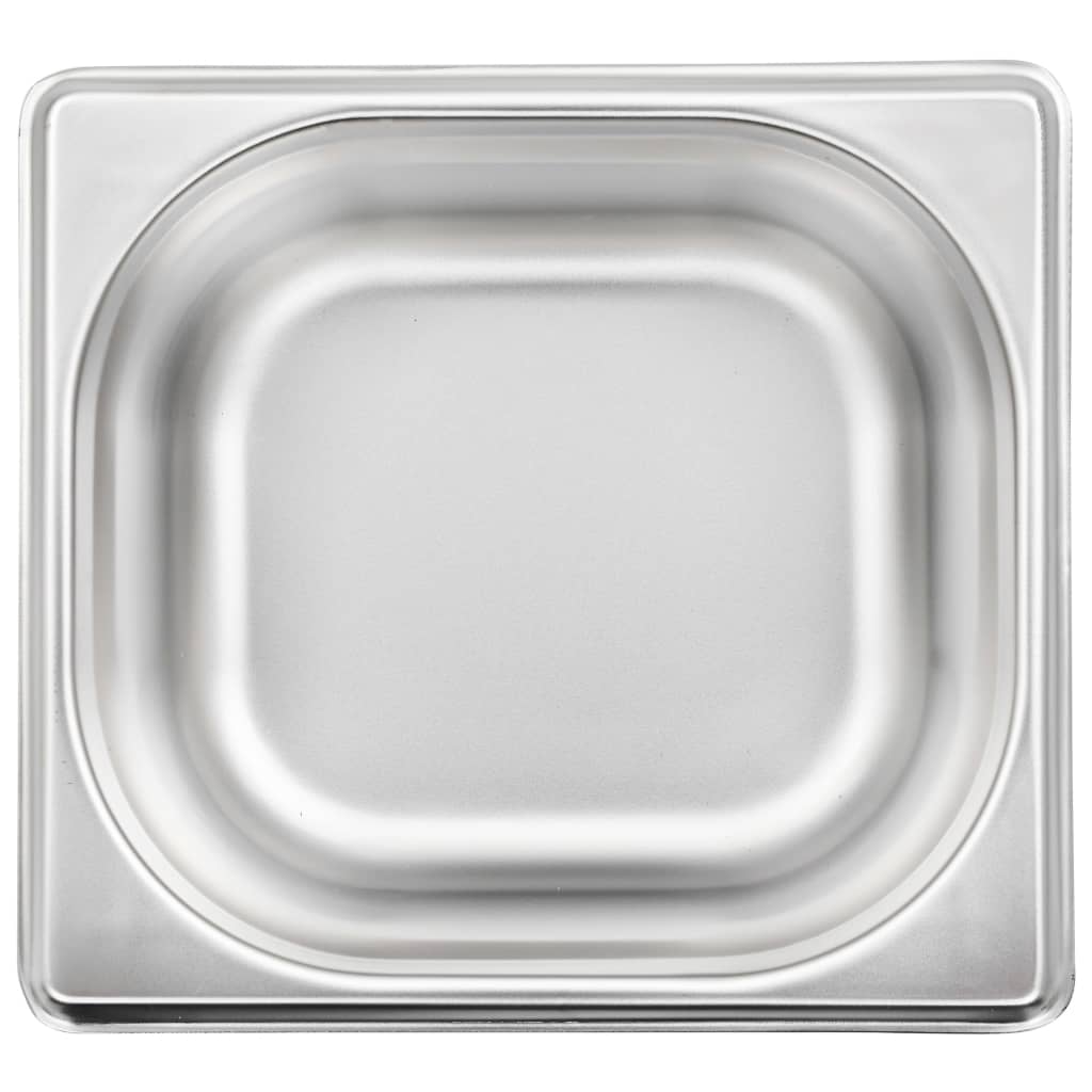 Gastronorm Containers 12 Pcs Gn 1/6 65 Mm Stainless Steel