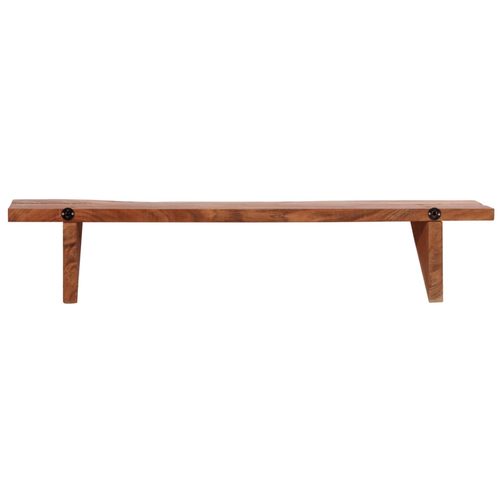 Wall Shelves 2 Pcs Solid Acacia Wood