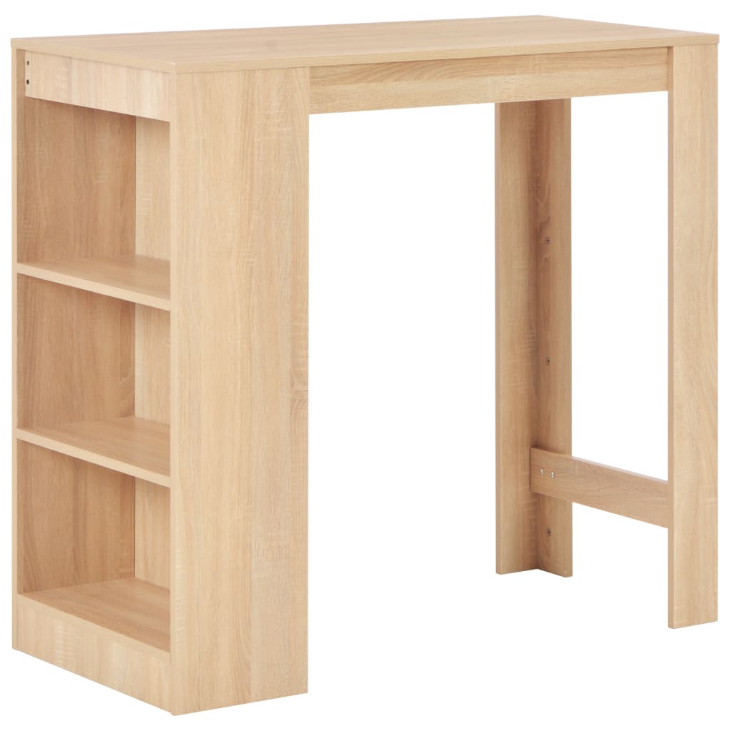Bar Table With Shelf 110X50X103 Cm
