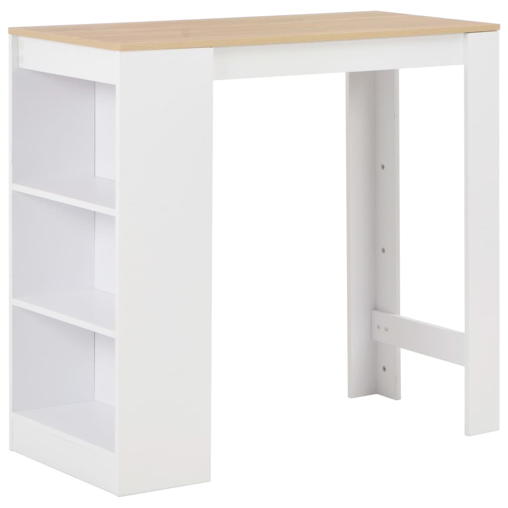 Bar Table With Shelf 110X50X103 Cm