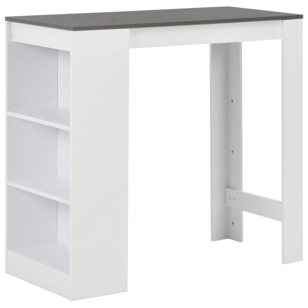 Bar Table With Shelf 110X50X103 Cm