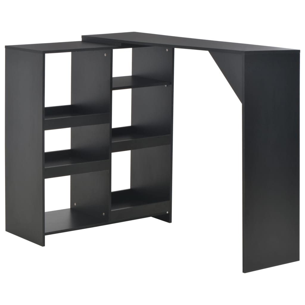 Bar Table With Moveable Shelf 138X39X110 Cm