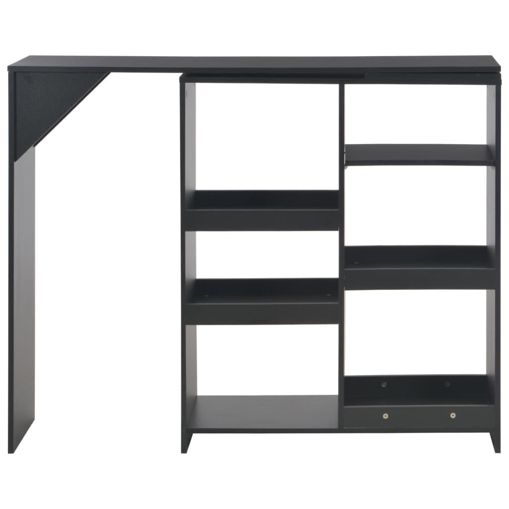Bar Table With Moveable Shelf 138X39X110 Cm