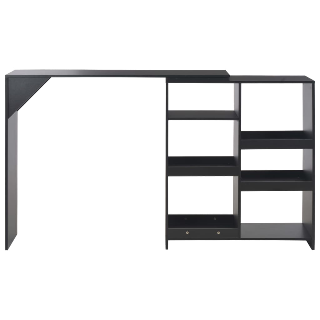 Bar Table With Moveable Shelf 138X39X110 Cm
