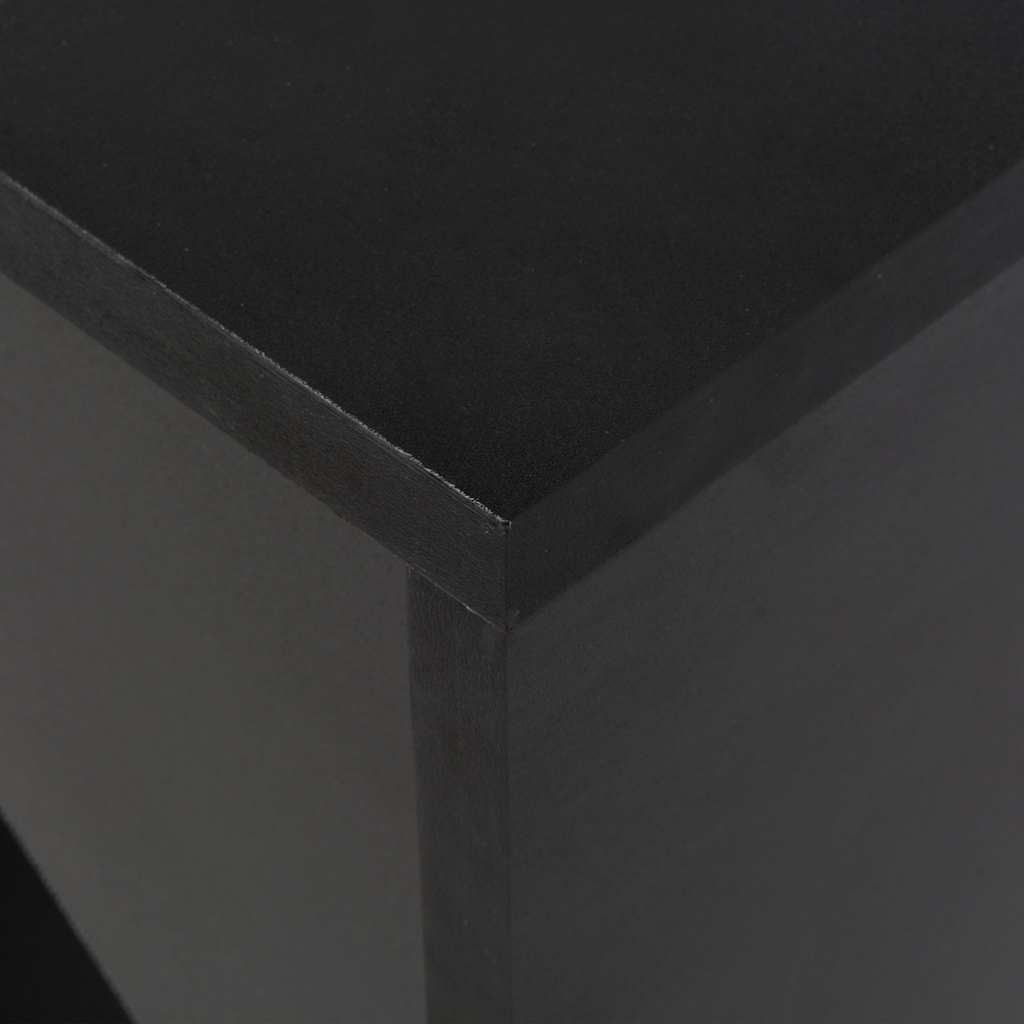 Dining Table Bar Moveable Shelf 138X39X110 Cm Black White Grey Oak 138 Cm White