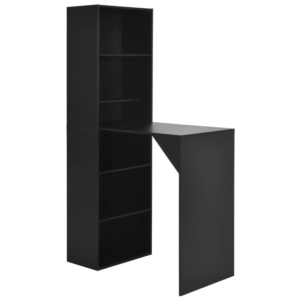 Bar Table With Cabinet White 115X59X200 Cm
