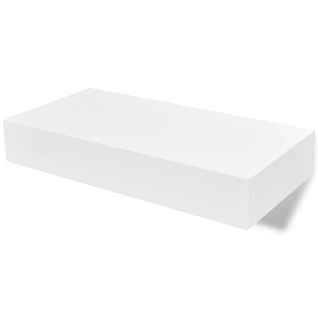 Floating Wall Shelves With Drawers 2 Pcs
