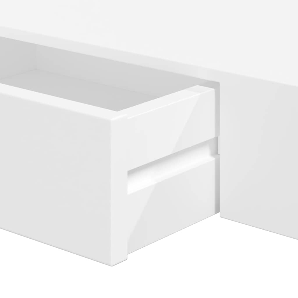 Floating Wall Shelves With Drawers 2 Pcs