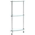 Shelf | | Tempered Glass And Aluminium | 30X30X67 Cm | Shelf