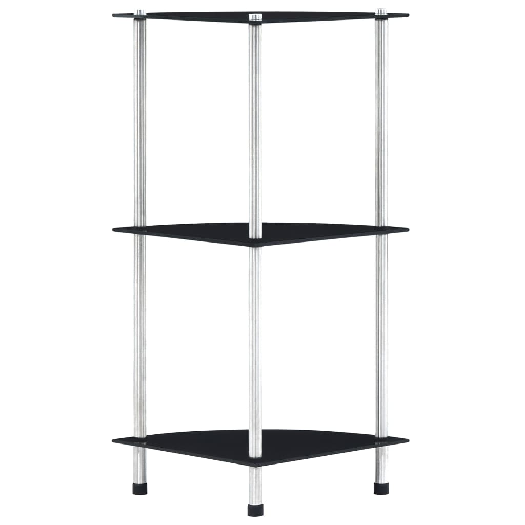 Shelf | | Tempered Glass And Aluminium | 30X30X67 Cm | Shelf