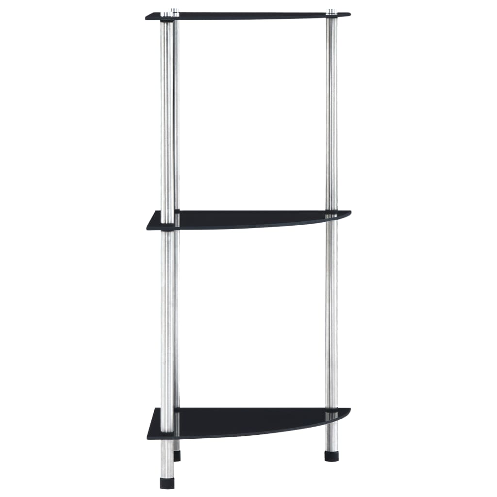 Shelf | | Tempered Glass And Aluminium | 30X30X67 Cm | Shelf
