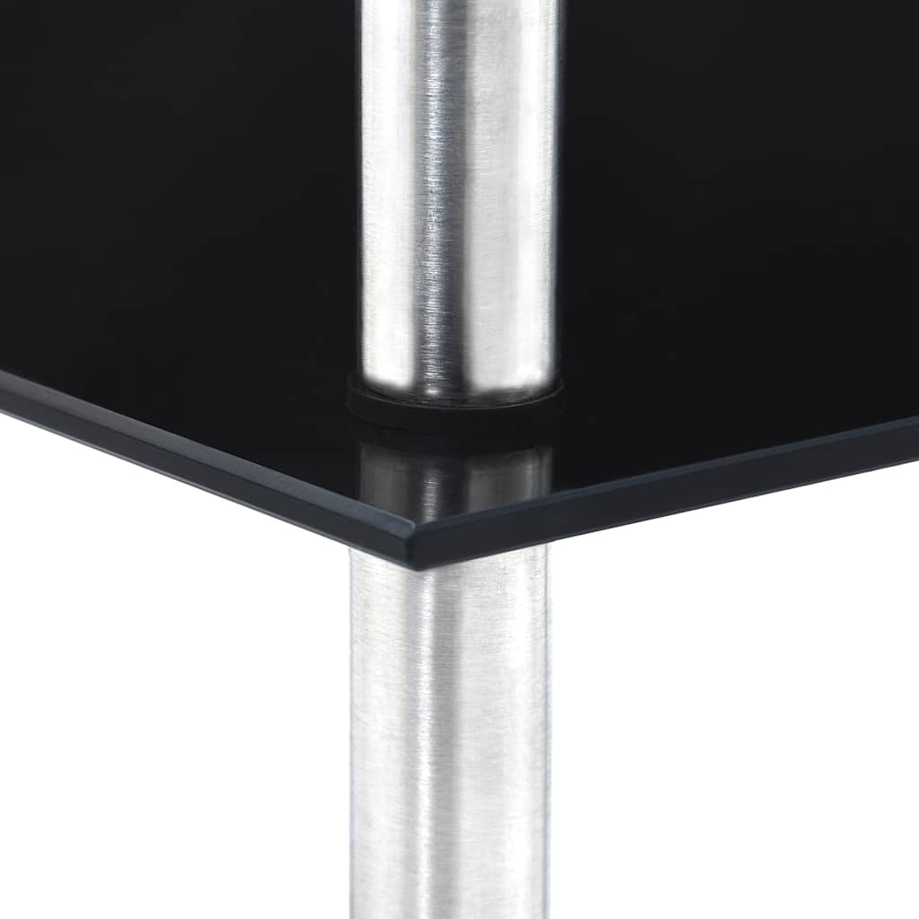 Shelf | | Tempered Glass And Aluminium | 30X30X67 Cm | Shelf
