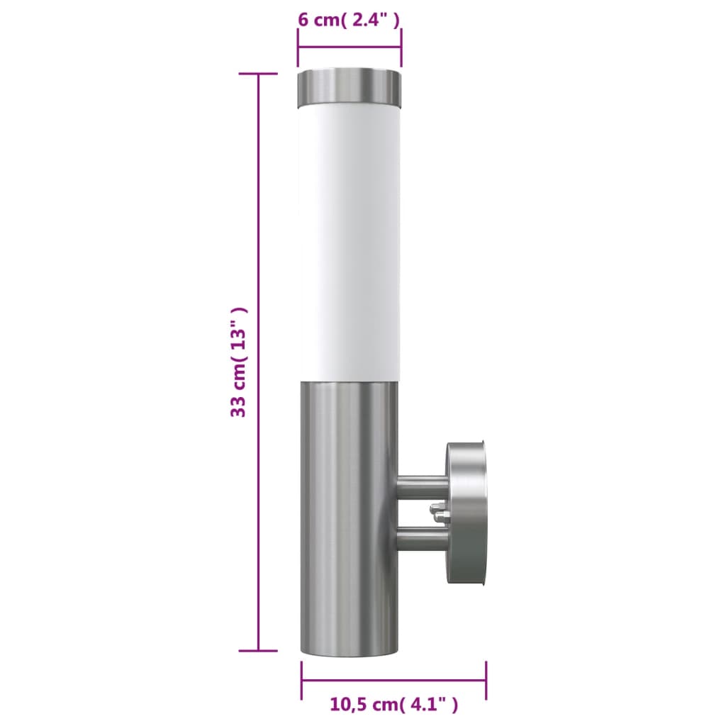 Rvs Walllamp For Indoor & Outdoors Waterproof