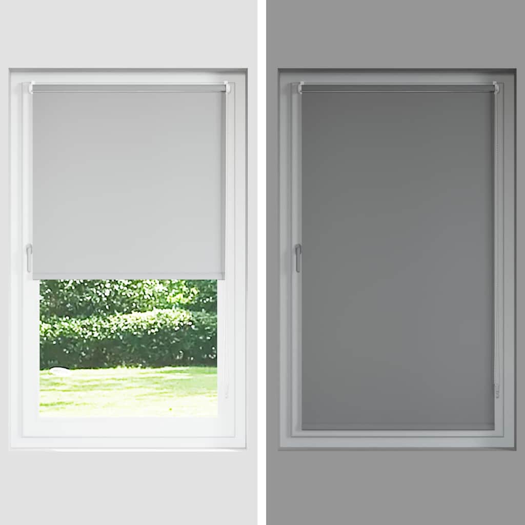 Roller Blind Blackout 84.4X175 Cm Fabric Width 80 Cm Marine