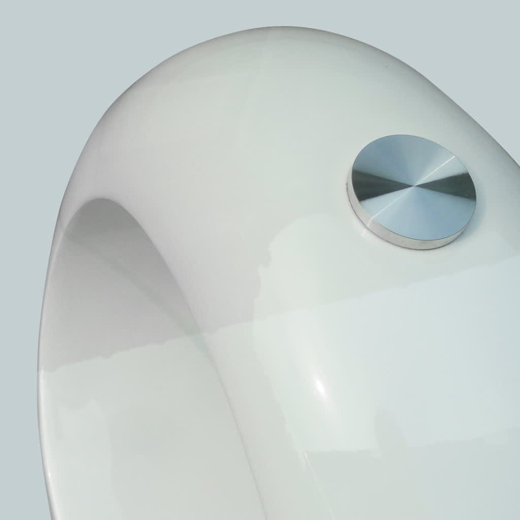 Coffee Table With Oval Glass Top High Gloss