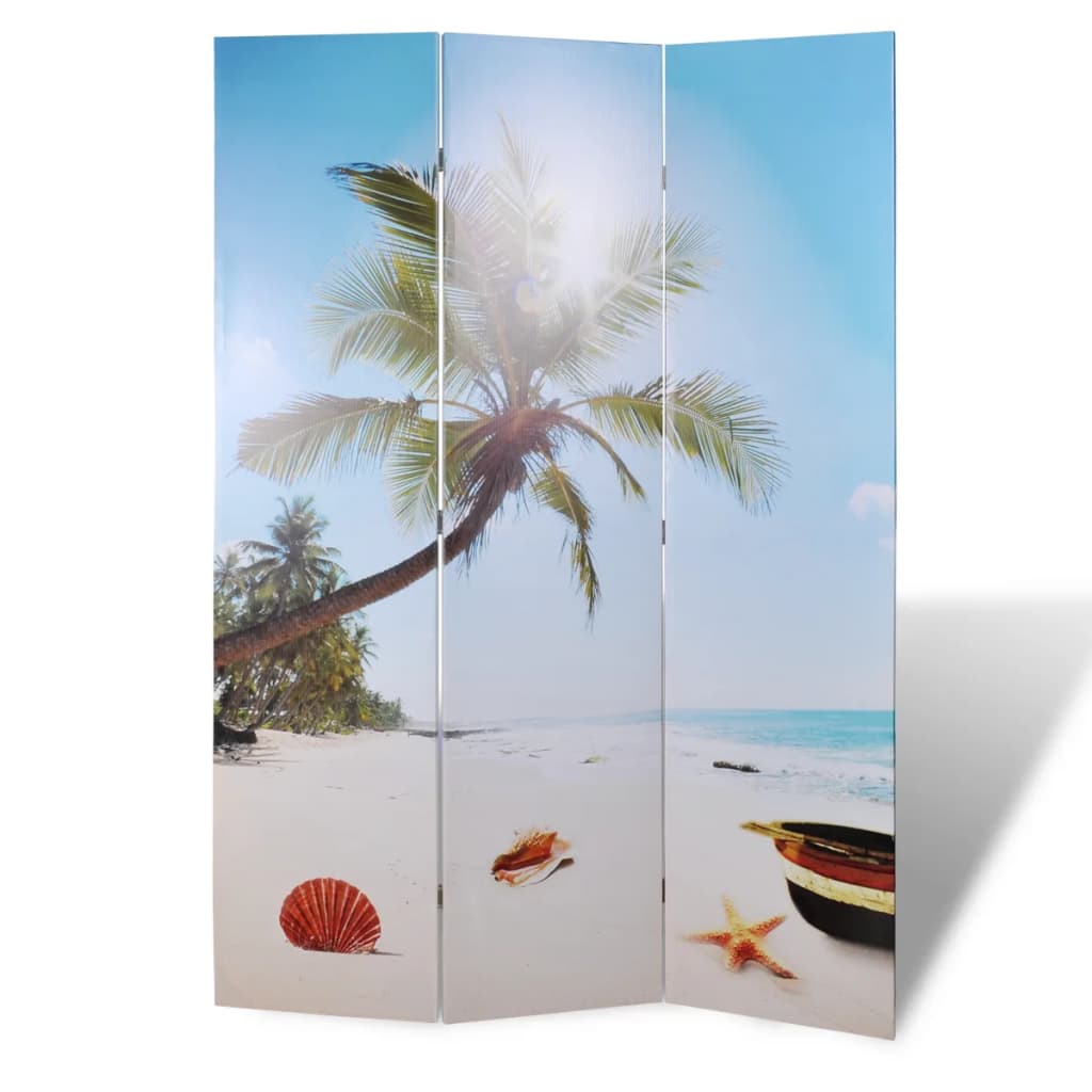 Folding Room Divider 217X170 Cm Beach