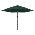 Garden Parasol Metal Pole 300 Cm Taupe Green Anthracite White Waterproof Gre 300