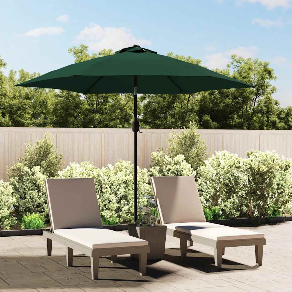 Garden Parasol Metal Pole 300 Cm Taupe Green Anthracite White Waterproof Gre 300