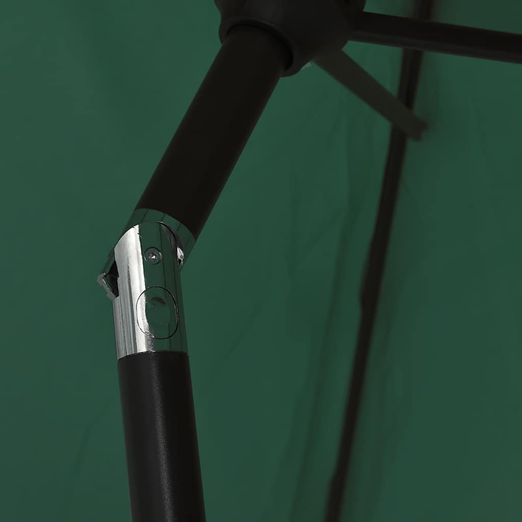 Garden Parasol Metal Pole 300 Cm Taupe Green Anthracite White Waterproof Gre 300