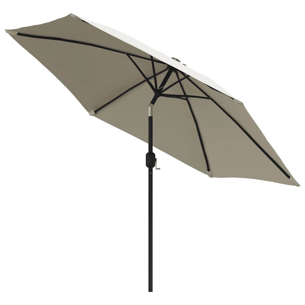 Garden Parasol Metal Pole 300 Cm Taupe Green Anthracite White Waterproof Gre 300