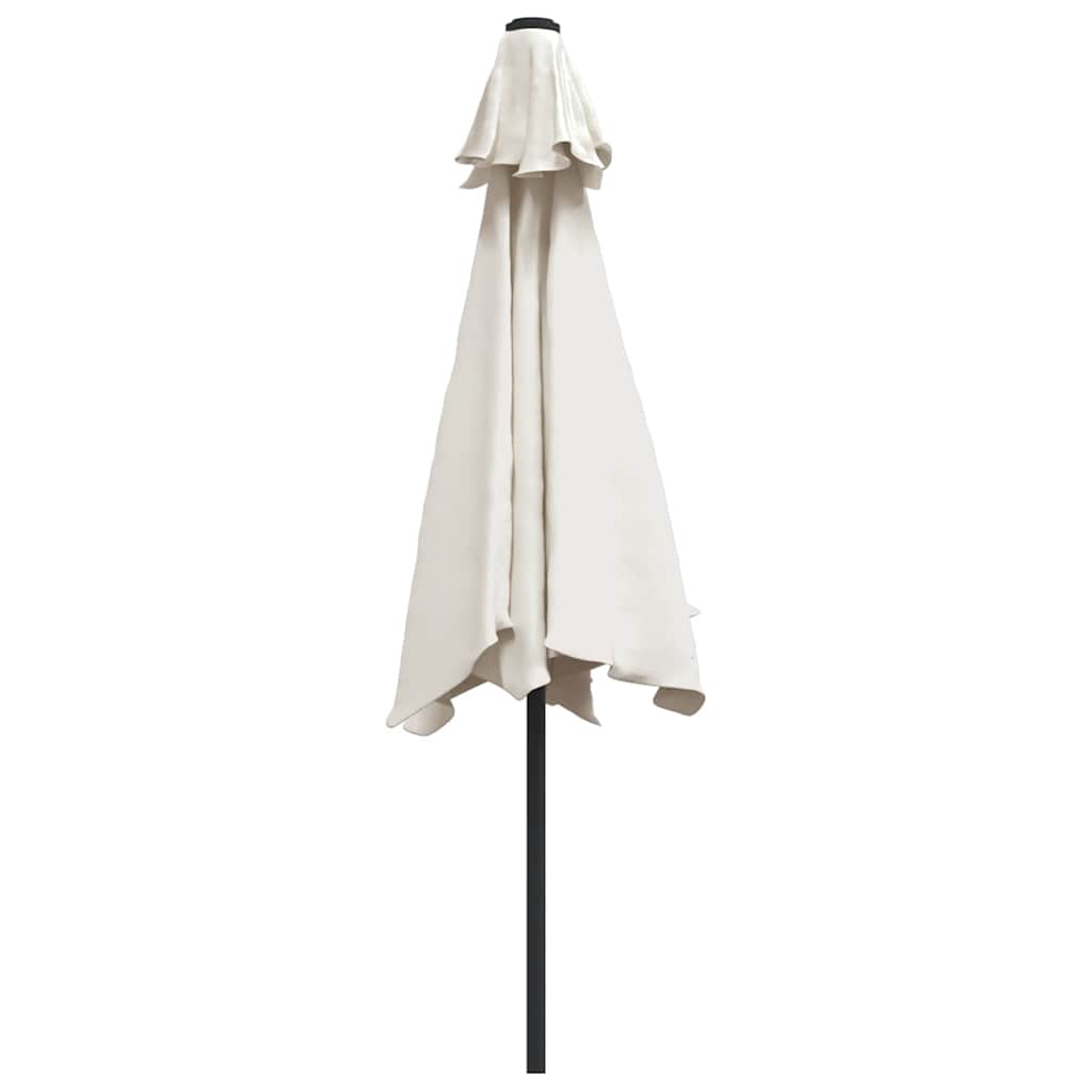 Garden Parasol Metal Pole 300 Cm Taupe Green Anthracite White Waterproof Gre 300