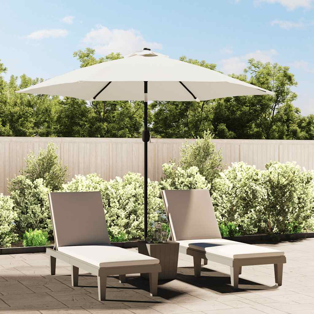 Garden Parasol Metal Pole 300 Cm taupe green anthracite white Waterproof