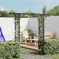 Garden Arch | Black | Iron | 200 X 52 X 204 Cm | Durable | Garden Arch