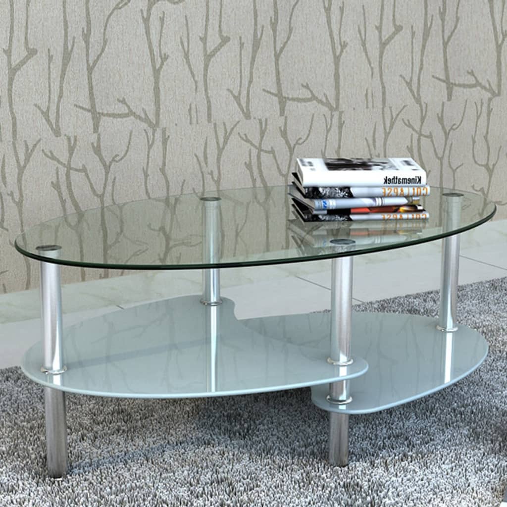 Coffee Table | | Tempered Glass, Metal | Medium | Stylish Design