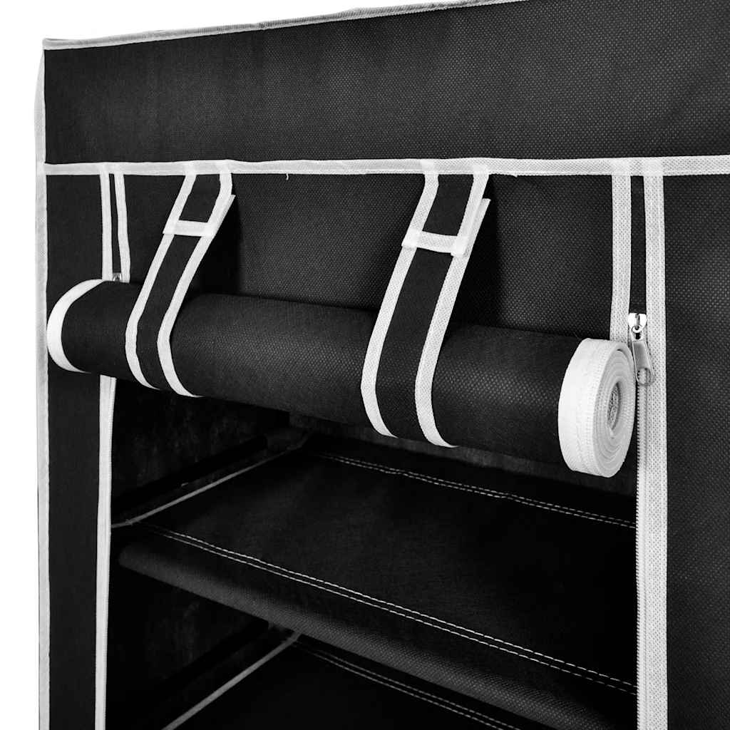 Shoe Racks & Organisers Cabinet Iron Non-Woven Fabric Black Cream Grey Brown 58