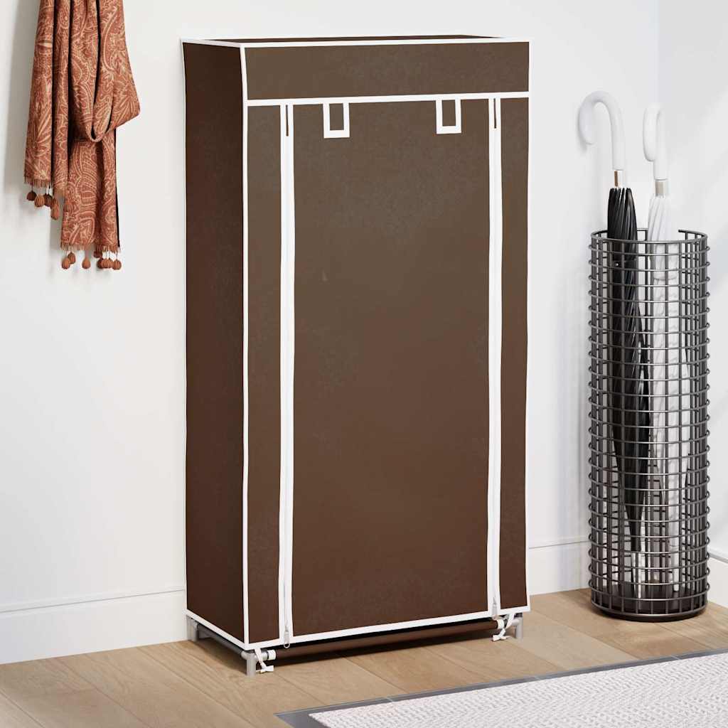 Shoe Racks & Organisers Cabinet Iron Non-Woven Fabric Black Cream Grey Brown 58