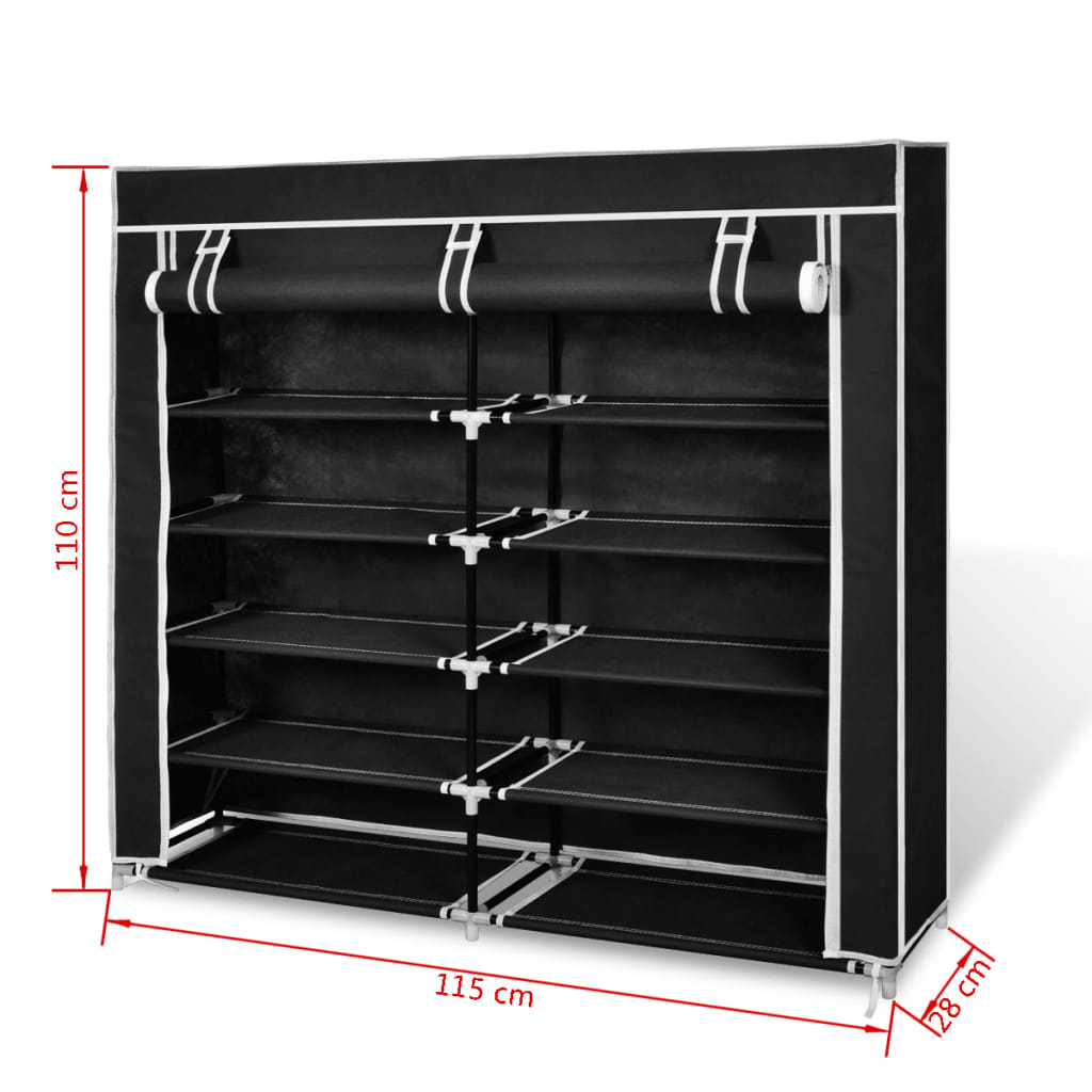 Shoe Rack | | Powder-Coated Steel, Polyethylene Fabric