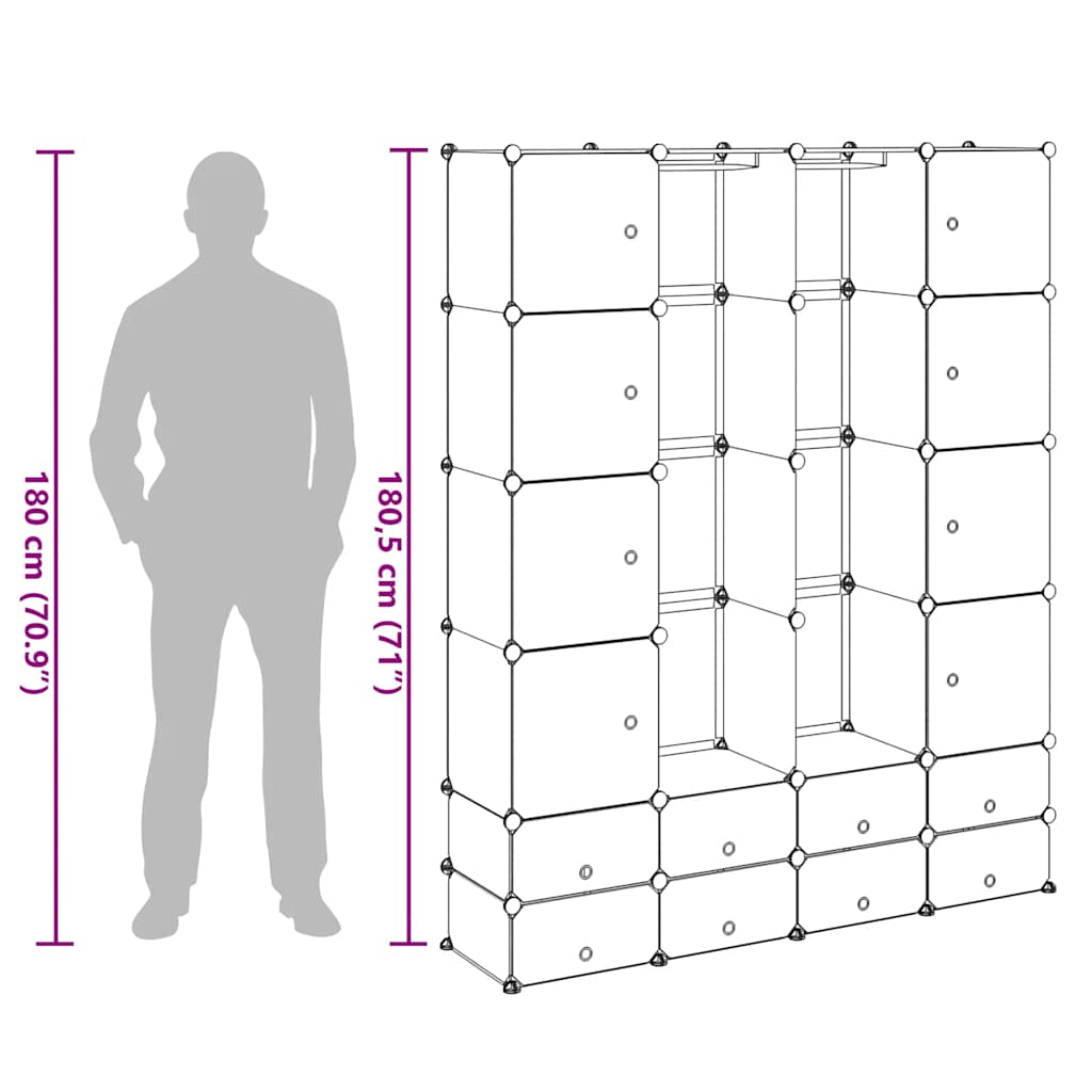 Modular Cabinet 37X146X180.5 Cm