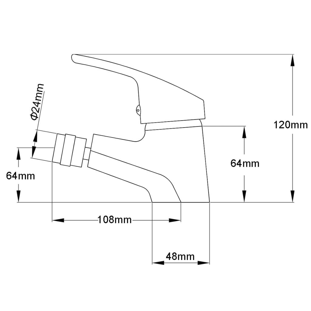 Bathroom Bidet Mixer Tap