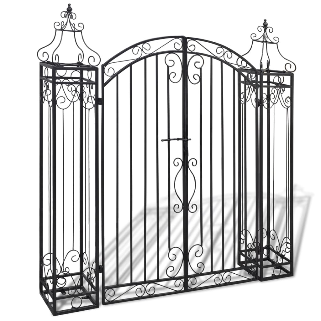 Garden Gate Black Wrought Iron