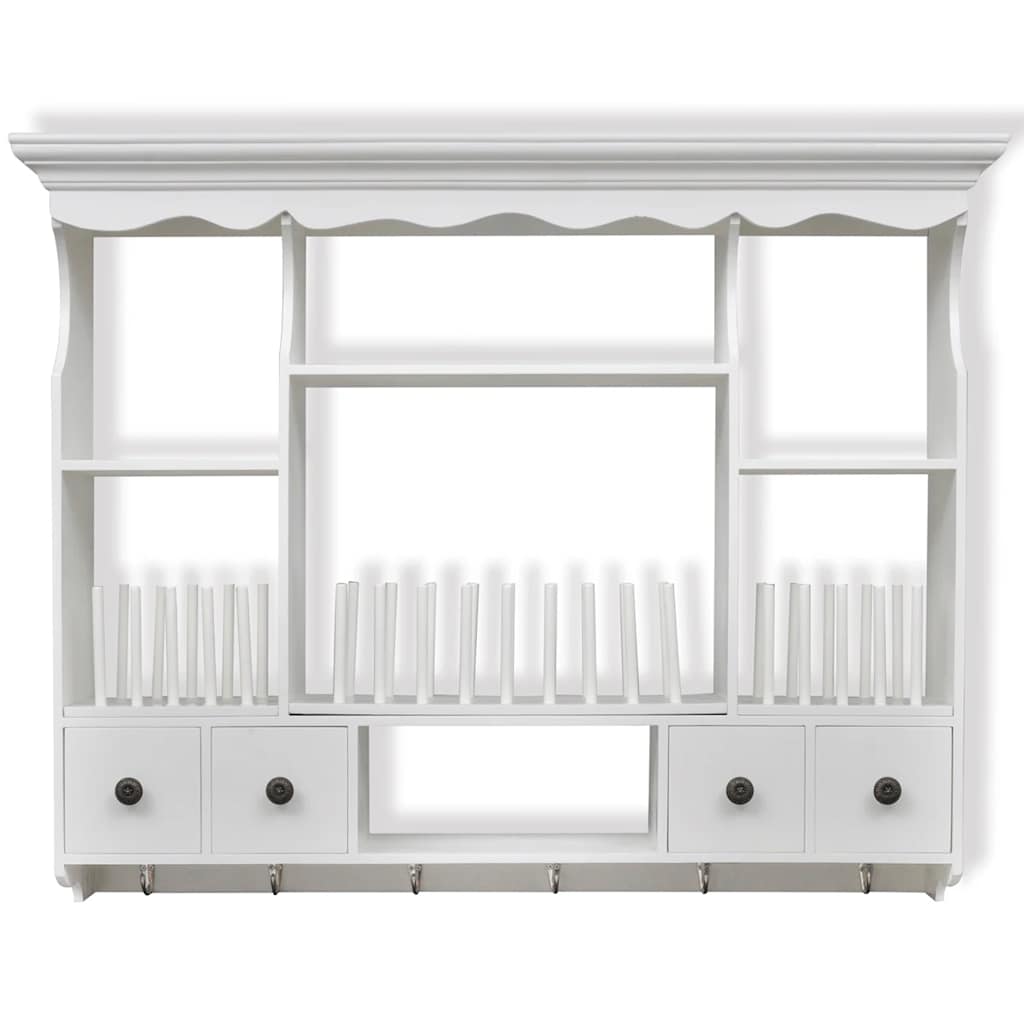 Kitchen Cabinets Wooden Wall Cabinet White 90.5 cm