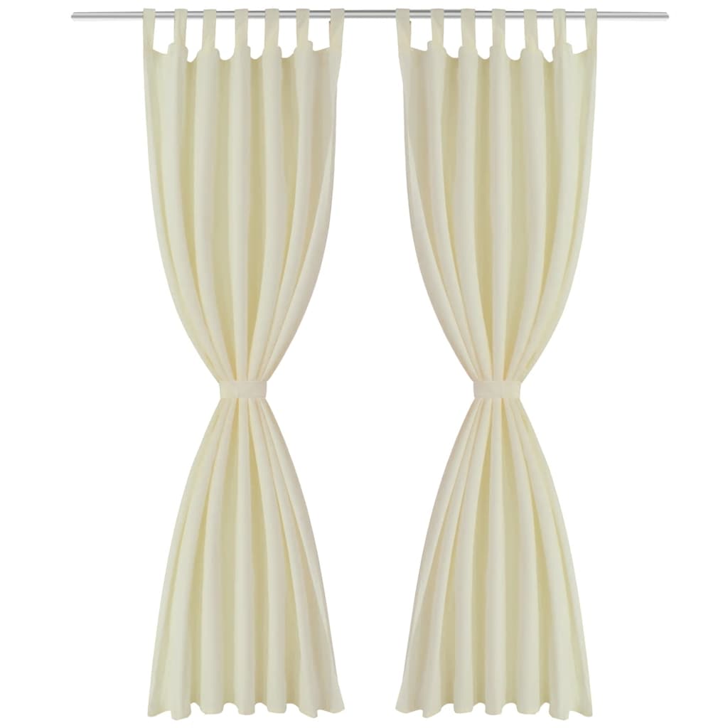 Curtains Micro Satin 2 Pack Loop Top Window Drapes Soft Pair 140cm Wide green