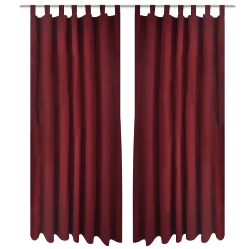 2 Pcs Micro-Satin Curtains With Loops 140 X