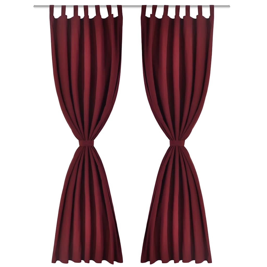 Curtains Micro Satin 2 Pack Loop Top Window Drapes Soft Pair 140cm Wide green