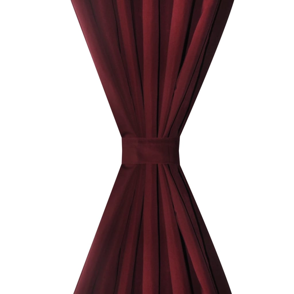 2 Pcs Micro-Satin Curtains With Loops 140 X