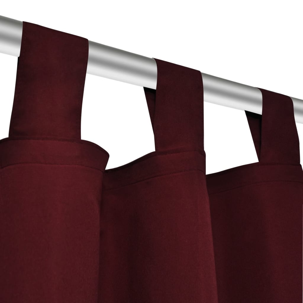 2 Pcs Micro-Satin Curtains With Loops 140 X
